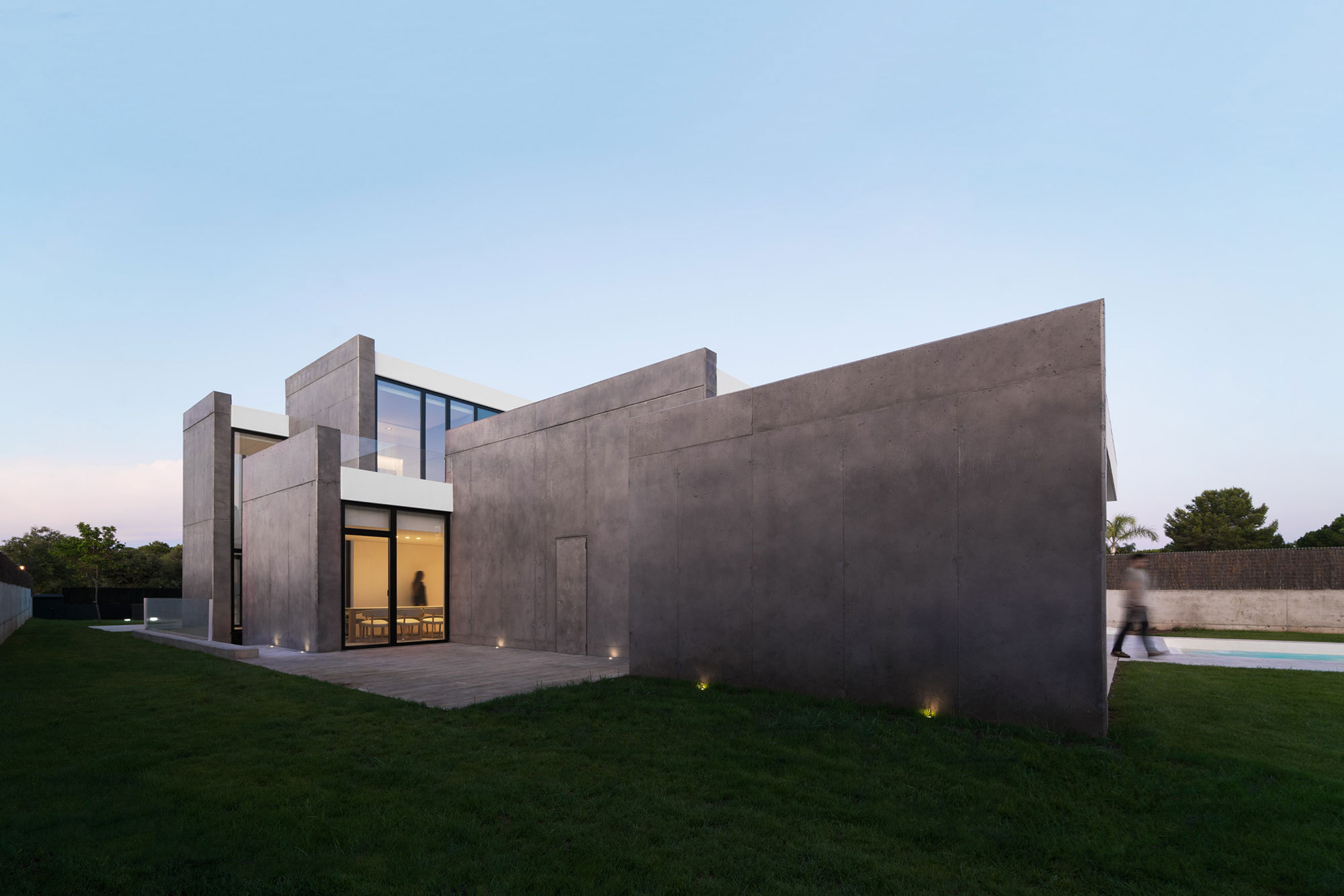 Foto de la casa Cotoliu al atardecer